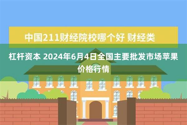 杠杆资本 2024年6月4日全国主要批发市场苹果价格行情