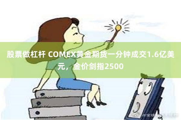 股票做杠杆 COMEX黄金期货一分钟成交1.6亿美元，金价剑指2500