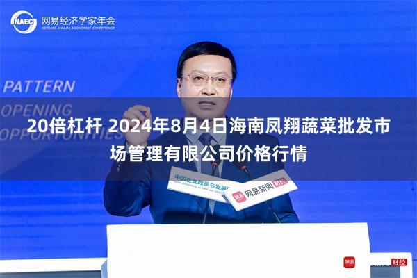 20倍杠杆 2024年8月4日海南凤翔蔬菜批发市场管理有限公司价格行情