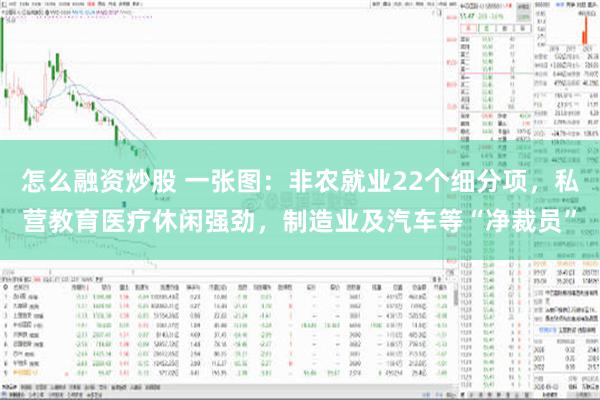 怎么融资炒股 一张图：非农就业22个细分项，私营教育医疗休闲强劲，制造业及汽车等“净裁员”