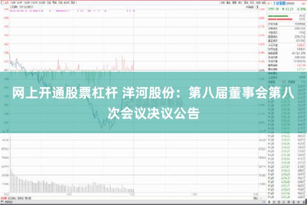 网上开通股票杠杆 洋河股份：第八届董事会第八次会议决议公告